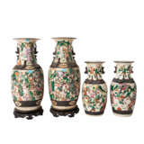 Vier (zwei Paar) Nanking Vasen. CHINA, 19. Jahrhundert. - Foto 3
