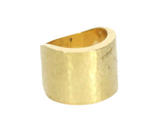 Ring: extrem breiter, ehemals sehr teurer Goldschmiedering, neuwertig