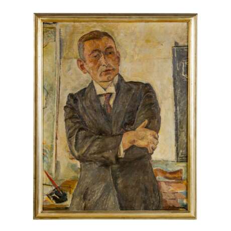WERTHNER, HANS (1888-1955), "Portrait eines Herrn vor Schreibtisch", - Foto 2