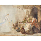 VALENTINI, A. Chev. de, wohl Alexandre (tätig um 1830-1842), "Engel, die Armen speisend", - фото 1
