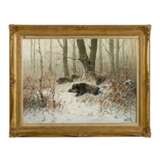 BAUER, HANS (1883-1967) "Wildschweine im Schnee" - Foto 2