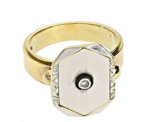 Ring: sehr schöner Diamantring, vermutlich aus der Zeit des Art déco - photo 1