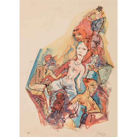GROSZ, GEORGE (1893-1959), "Niederkunft" aus "Ecce Homo", - Foto 1