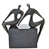 Bronze: Skulptur/Statue modern, abstrakt, Paar - photo 1