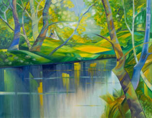 CAMILLE HILAIRE 1916 Metz - 2004 LA RIVIÈRE Öl auf Leinwand