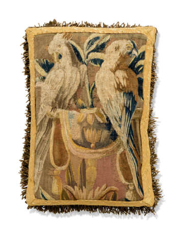 A FLEMISH TAPESTRY FRAGMENT CUSHION - photo 1