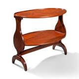 A CONTINENTAL MAHOGANY OVAL TWO-TIER ETAGERE - photo 1