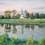 Painting “Vologda river”, Canvas, Oil paint, Realist, Landscape painting, 2020 - photo 1