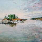 Painting “Morning on Lake Onega”, Canvas, Oil paint, Realist, Landscape painting, 2020 - photo 1