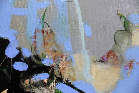 Интерьерная картина «Параллельная реальность, триптих», Холст, Масляные краски, Абстракционизм, 2020 г. - фото 3