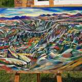 Painting “Cappadocia”, Mixed medium, Oil paint, Expressionist, Landscape painting, 2020 - photo 1