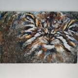 Painting “Manul”, Mixed medium, Oil paint, Expressionist, 2014 - photo 1