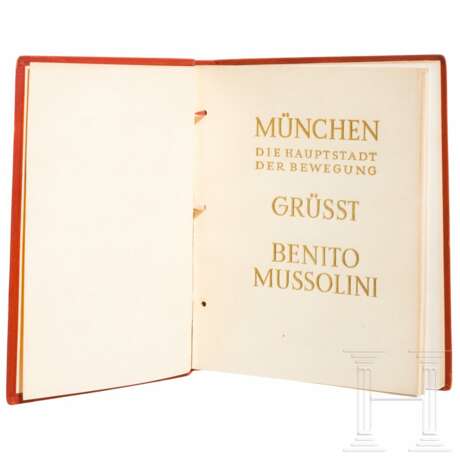 Geschenkbildband anlässlich Mussolinis Besuch 1937 in München - photo 2