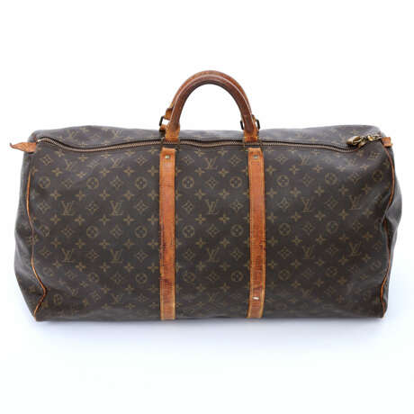 LOUIS VUITTON beliebte Reisetasche "KEEPALL 60", Kollektion 1983. - Foto 4