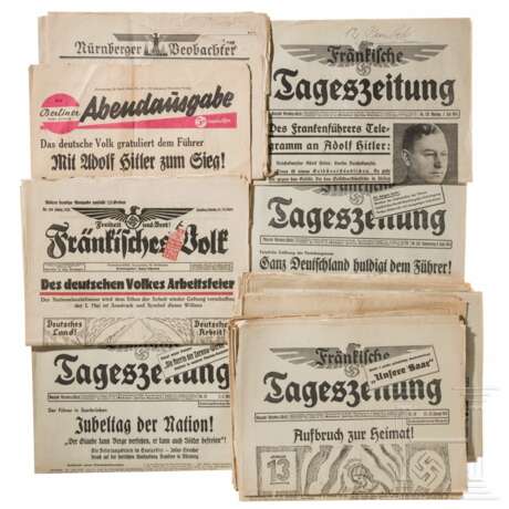 17 Ausgaben der Fränkischen Tageszeitung zwischen 1933 und 1938 - photo 1