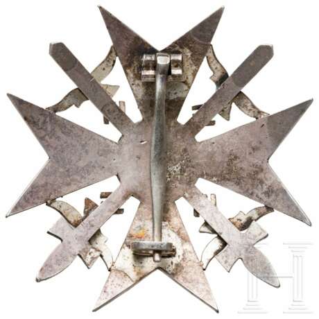 Spanienkreuz in Silber mit Schwertern, dazu Verleihungsurkunde - photo 3