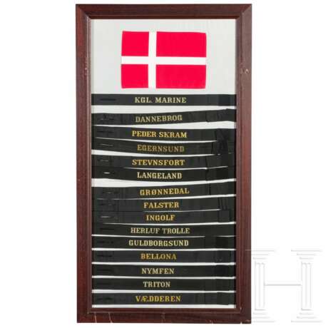 30 Mützenbänder der Königlich Dänischen Marine "Kongelige Danske Marine" - Foto 1