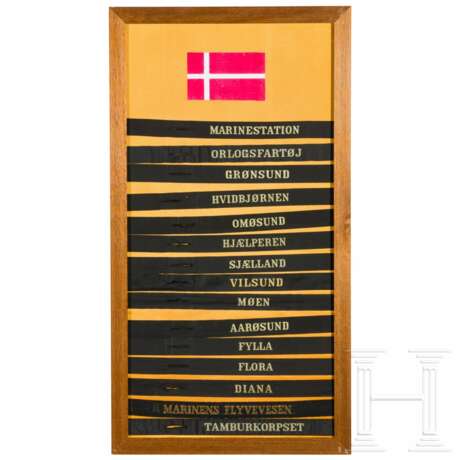 30 Mützenbänder der Königlich Dänischen Marine "Kongelige Danske Marine" - Foto 3