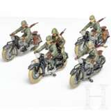 Vier Lineol Wehrmacht Motorradfahrer - photo 1