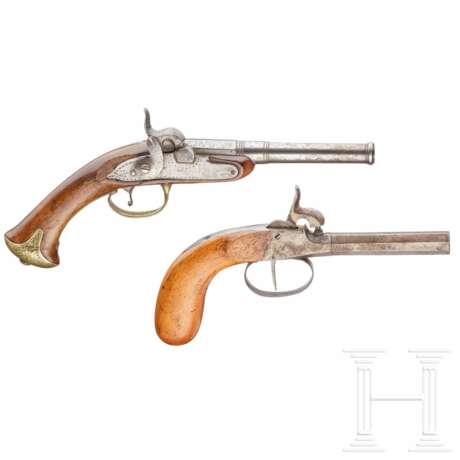 Zwei Perkussionspistolen, 18./19. Jahrhundert - фото 1