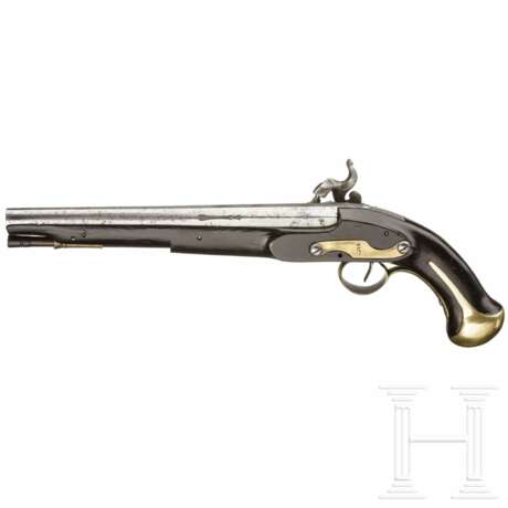 Perkussionspistole, aptiert aus militärischer Steinschlosspistole Modell 1753 (?), um 1830 - фото 2