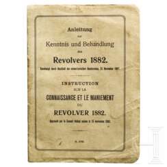 Originale Schweizer Anleitung zum Revolver M 1882, 1. Ausführung