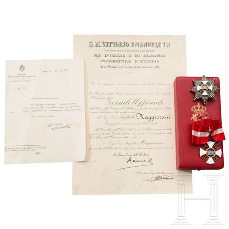 Orden der Krone Italiens - Bruststern und Kreuz des Großoffiziers, um 1940 - фото 2