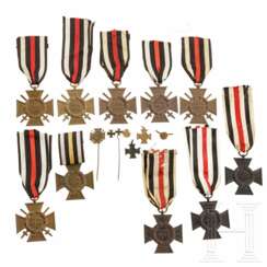 Zehn Ehrenkreuze für Frontkämpfer, Preußen, 1914 - 1918