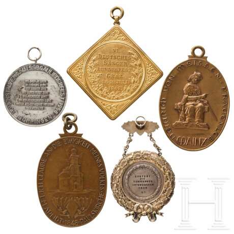 Fünf große Medaillen und Plaketten Deutscher Sänger-Bundesfeste - фото 4