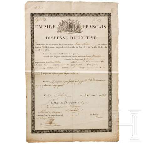 Entlassung aus der Armee von 1808, Frankreich - Foto 1