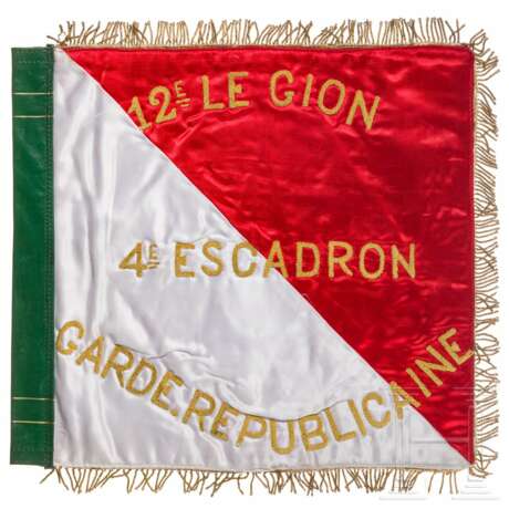 Fahne der 4. Eskadron der Garde Républicaine, um 1980 - Foto 1