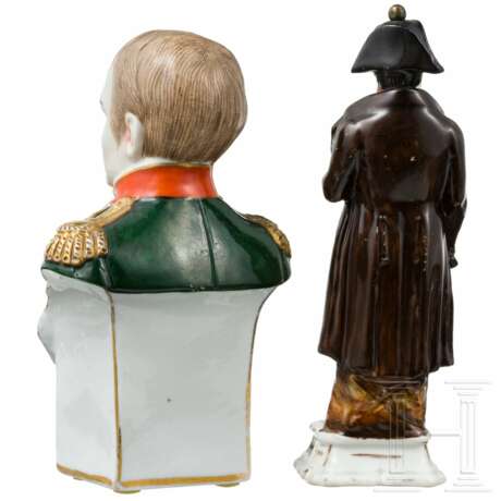 Napoleon I. - zwei Porzellanfiguren, 19./20. Jahrhundert - Foto 2