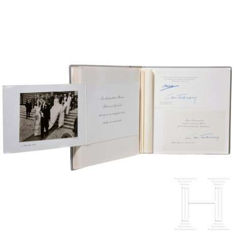 Hohenzollern - Album mit Autographen, zwei Bücher und zwei Gläser, 20. Jahrhundert - photo 4