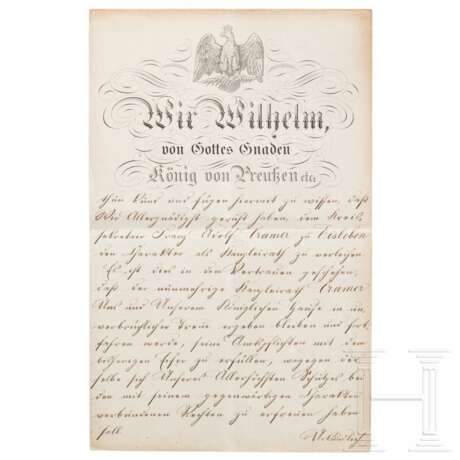 Preußen - König Wilhelm I., ein Patent zum Kanzleirat von 1882 - photo 2
