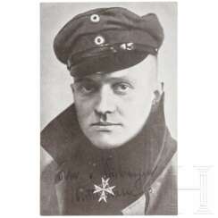 Manfred von Richthofen (1892 - 1918) - Foto-Druck mit Widmung