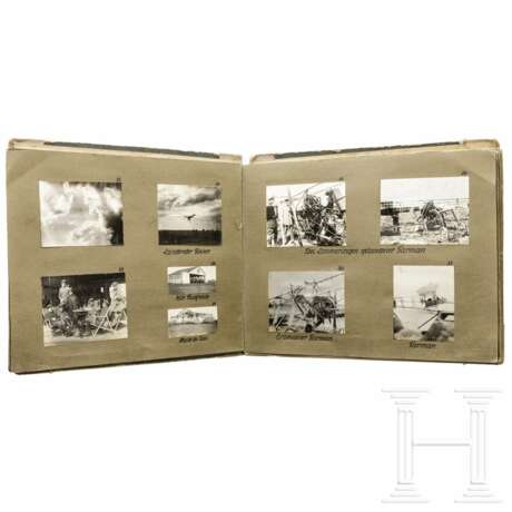 Fotoalbum einer dt. Fliegerabteilung im 1. Weltkrieg mit Einsatz bei Verdun - Foto 2