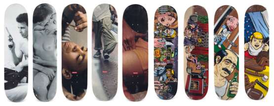 A COLLECTION OF LARRY CLARK & SEAN CLIVER SKATEBOARDS - Foto 1