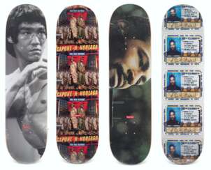 A COLLECTION OF MUSIC & MOVIE THEMED SKATEBOARDS