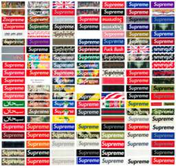 A COMPREHENSIVE COLLECTION OF EVERY SUPREME BOX LOGO STICKER EVER RELEASED BETWEEN 1994-2020