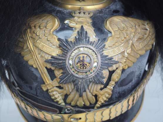 Helm für Offiziere der Garde-Grenadier-Regimenter mit Paradebusch. - photo 2