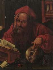 Joos van Cleve, nach - Der Hl. Hieronymus in seinem Studierzimmer 
