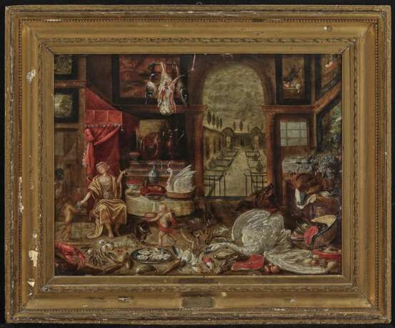 Flämisch - Allegorie des Geschmacks , 17. Jahrhundert - Foto 2