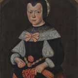 Deutsch (Nürnberg?) - Bildnis eines Mädchens mit Nelke , 17. Jahrhundert - фото 1