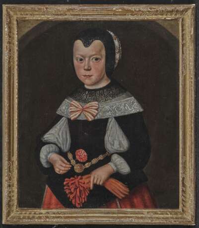 Deutsch (Nürnberg?) - Bildnis eines Mädchens mit Nelke , 17. Jahrhundert - photo 2