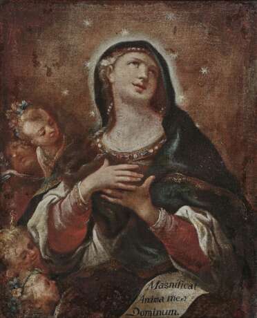 Süddeutsch - Maria Immaculata mit Engeln , Um 1700 - Foto 1