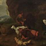 Niederlande - Hirte mit Tieren am Brunnen , 17. Jahrhundert - Foto 1