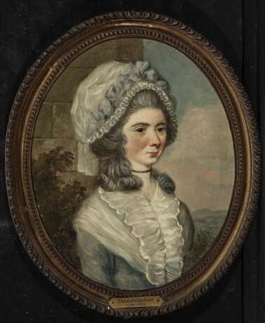 England (Daniel Gardner, 1750 Kendal - 1805 London, Umkreis ?) - Damenbildnis , 2. Hälfte 18. Jahrhundert - фото 2