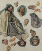 Paul Delaroche. Paul (Hippolyte) Delaroche - Figuren-, Kopf- und Handstudien zur Ausmalung der Kirche "La Madeleine" in Paris 