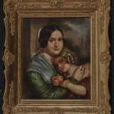 Monogrammist CW (oder GW) - Bildnis einer Mutter mit Kind , um 1846 - фото 2