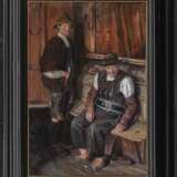 S. Maurer (Serafin Maurer, 1865 Wien - 1945 ebenda, ?) - Zwei Sarntaler Bauern in der Stube , um 1900 - Foto 2